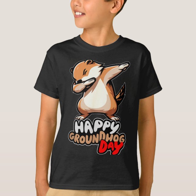 T-shirt Punxsy Phils Cute Groundhog Day Feb 2nd Holiday Da (Devant)