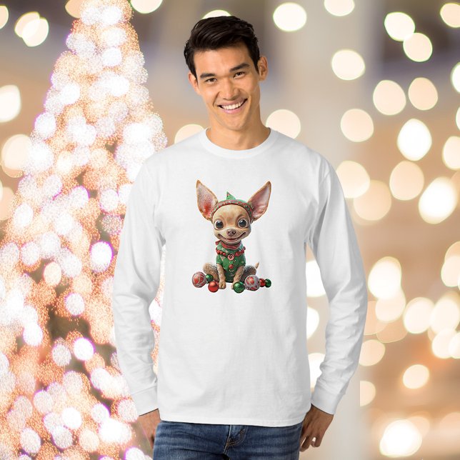 T-shirt Pup de fête Chien de Noël Tee hommes de chien (Créateur téléchargé)