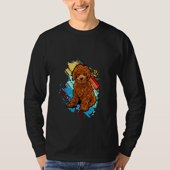T-shirt Puppies de caniche amusant (Devant)