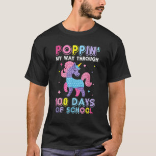 T-shirt Puppin' Mon Chemin À Travers 100 Jours D'École Joy