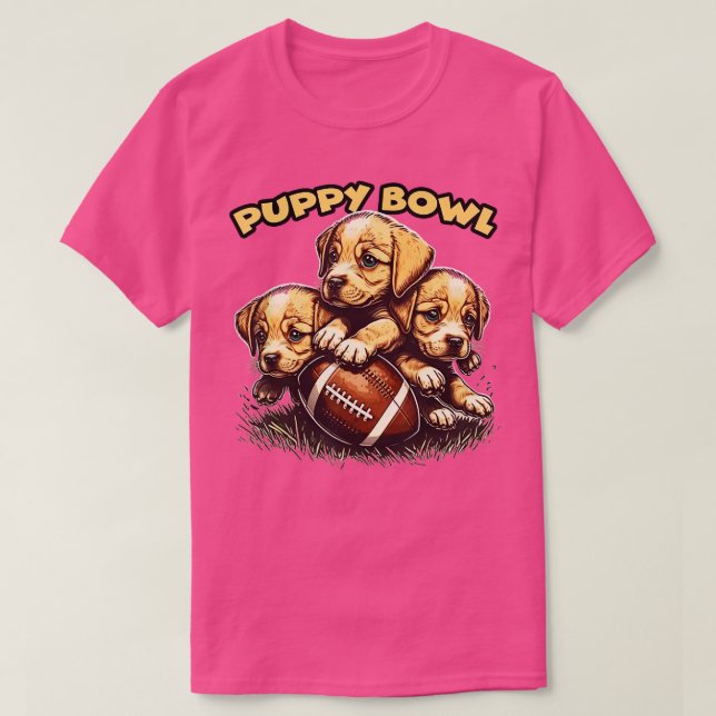 T-shirt Puppy Bowl dimanche Funny Puppies Puppybowl Ventil (Design devant)