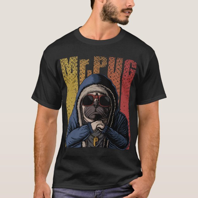 T-shirt Puppy Bowl- M.Pug (Devant)