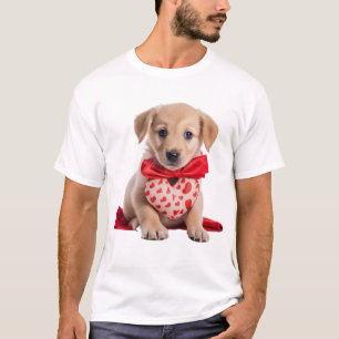 T-shirt Puppy Love Bandana Valentine's Day Adorable