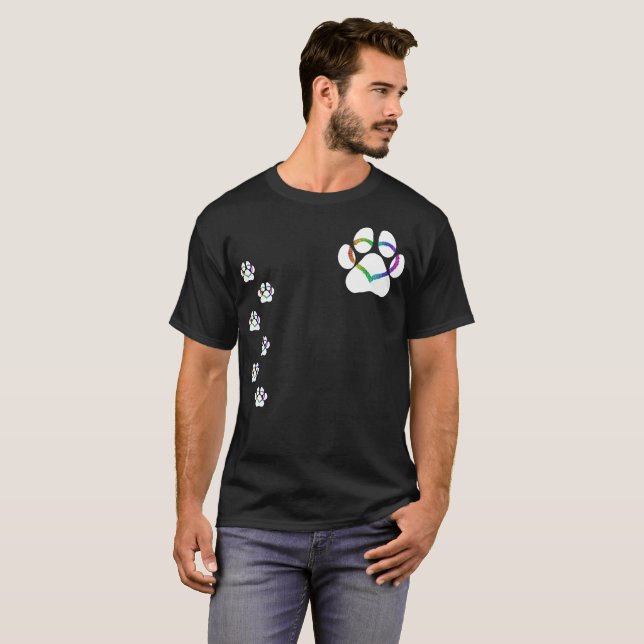 T-shirt PUPPY LOVE White (Devant entier)