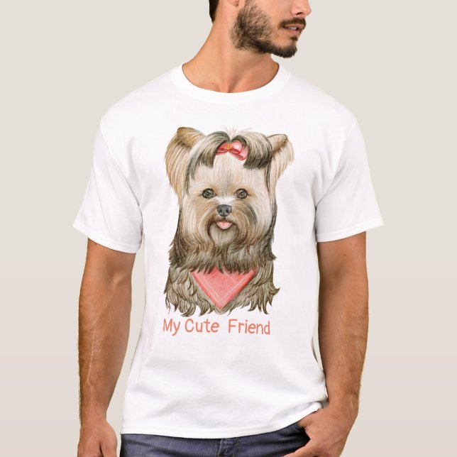 T-shirt Puppy my mignon Friend (Devant)