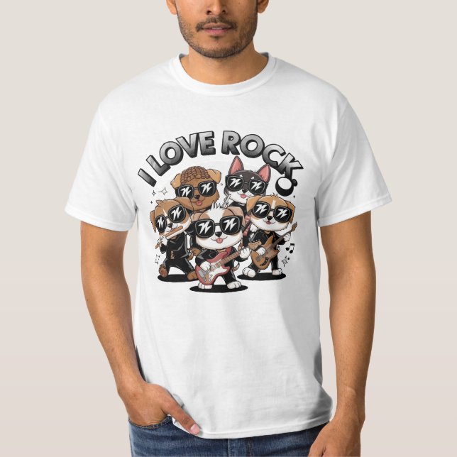 T-shirt Puppy rock band (Devant)