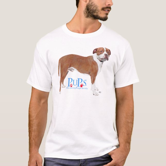 T-shirt PUPs Sauvée Pit Bull (Devant)