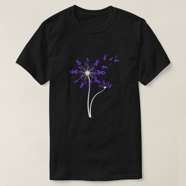 T-shirt Pur Dandelion de sensibilisation à l'épilepsie du  (Design devant)