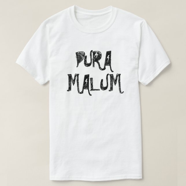 T-shirt Pura malum - le mal pur en latin (Design devant)