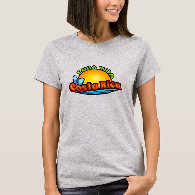 T-shirt Pura Vida Costa Rica (Devant)