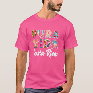 T-shirt Pura Vida Costa Rica Souvenir - Amérique Centrale 