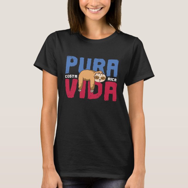 T-shirt Pura Vida Sloth (Devant)