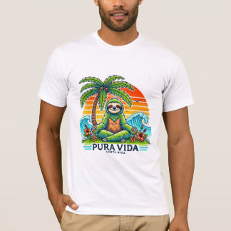 T-shirt Pura Vida Sloth méditant 01