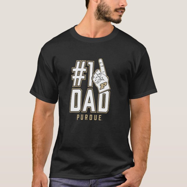 T-shirt Purdue University Boilermakers #1 Papa (Devant)