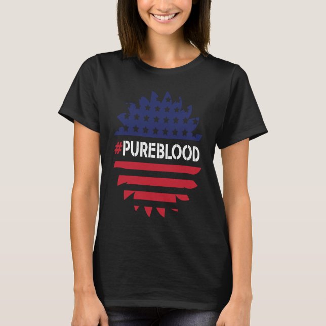 T-shirt Pure Blood Movement Pureblood Freedom Flag (Devant)