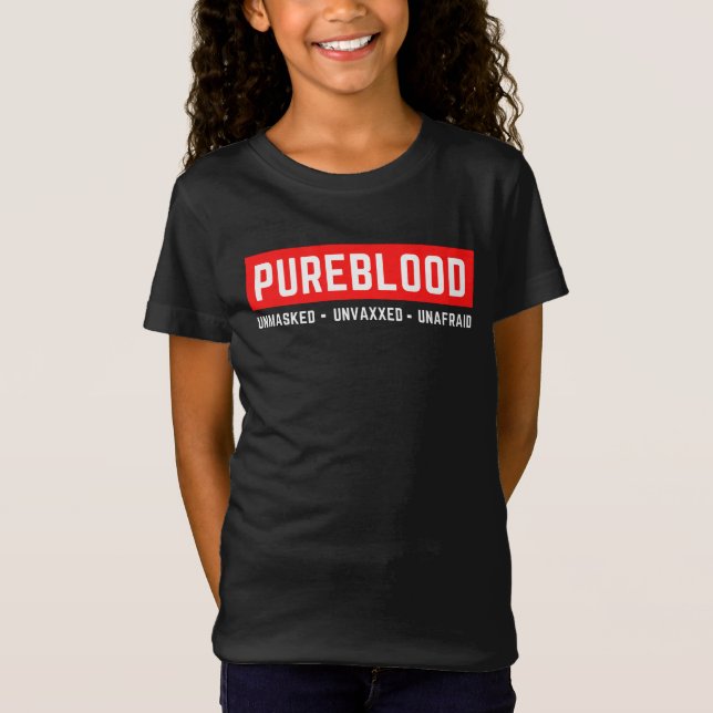 T-Shirt Pureblood non masqué sans peur (Devant)