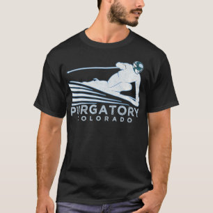 T-shirt Purgatoire de ski rétros CO Illustration Ski Vint