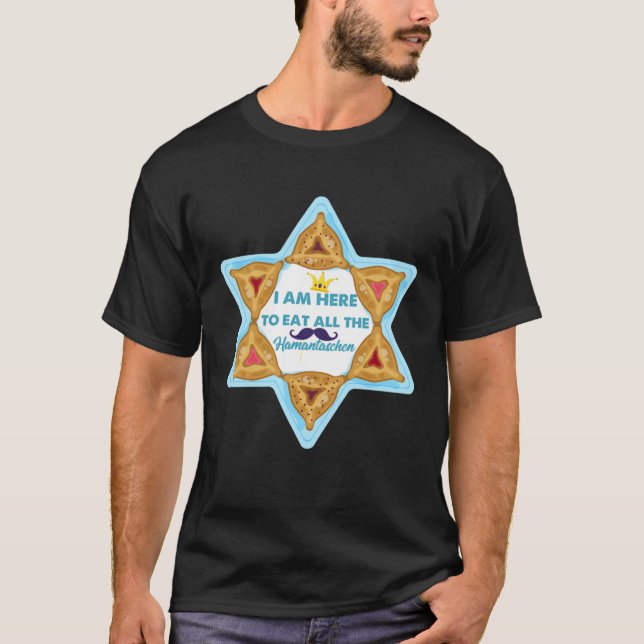 T-shirt Purim Costume Esther Eat All The Hamantaschen (Devant)