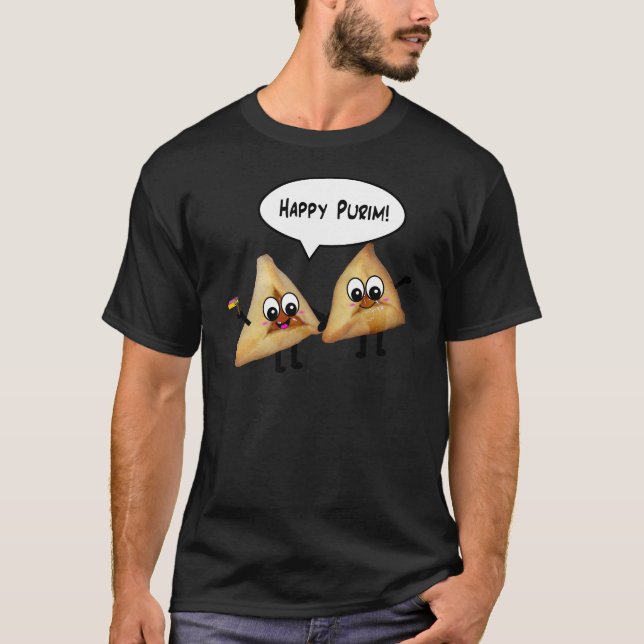 T-shirt Purim heureux hamantaschen (Devant)
