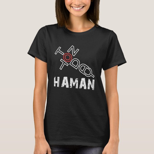 T-shirt Purim Pas Aujourd'Hui Haman Costume (Devant)