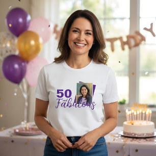 T-shirt Purple 50 et fabuleux 50e anniversaire Photo