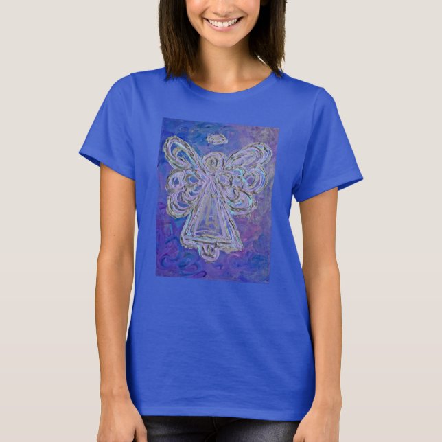 T-shirt Purple Angel (Image sur le devant) (Devant)