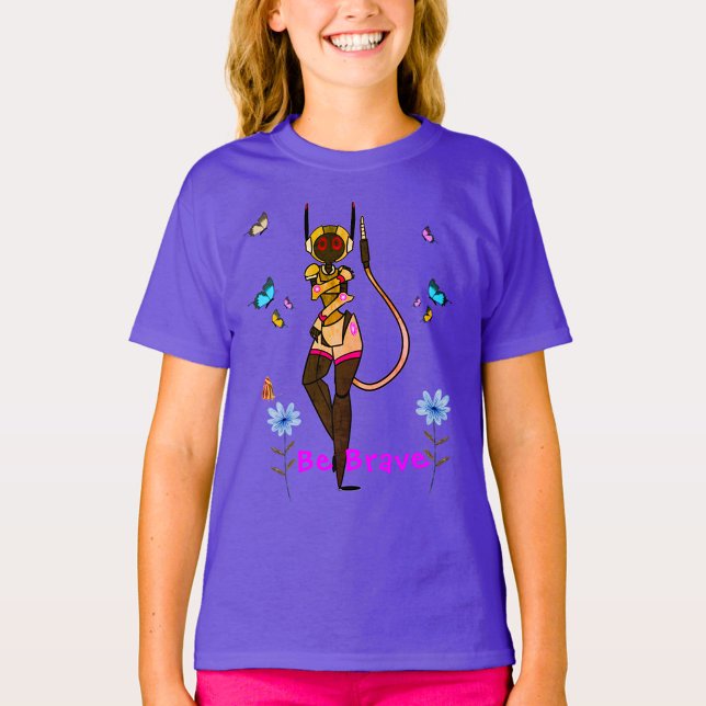 T-shirt Purple Be Brun Fun Art (Créateur téléchargé)