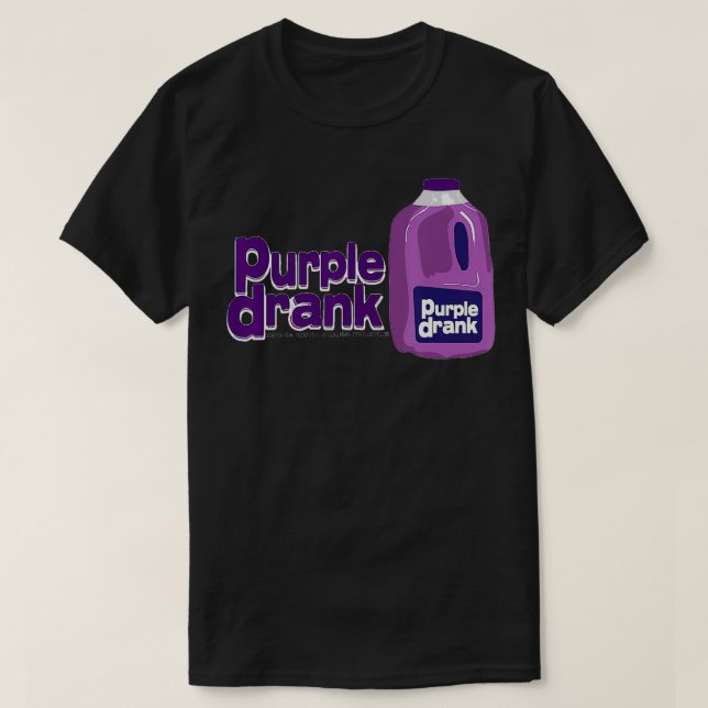 T-shirt Purple Boire Bon Boire Lean Sizzurp Texas Tea (Design devant)
