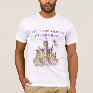 T-shirt Purple Castle Fairytale Anniversaire Thème Invité