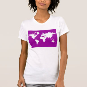 T-shirt Purple Elegant World