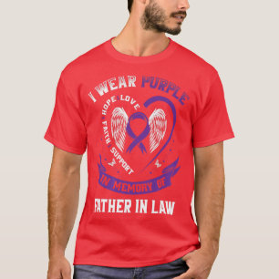 T-shirt Purple En Mémoire De Mon Père En Droit Épilepsie R