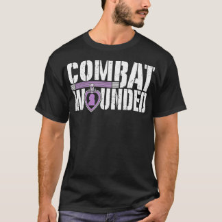 T-shirt Purple Heart Militaire Vétérinaire Combat Blessé S