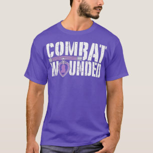 T-shirt Purple Heart Militaire Vétérinaire Combat Blessé S