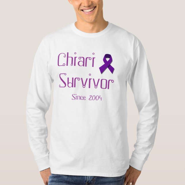 T-shirt purple_image, survivant de Chiari, depuis 2004 (Devant)