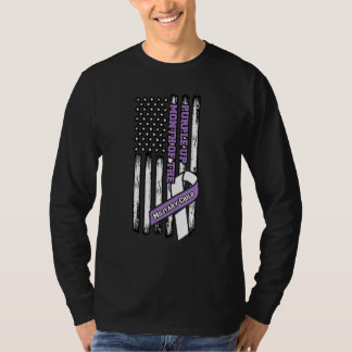 T-shirt Purple Jusqu'Au Mois De L'Enfant Militaire