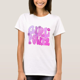 T-shirt Purple Leopard Girl Power