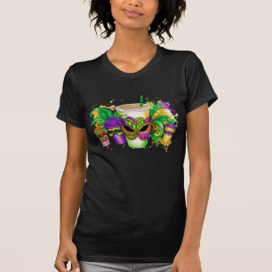T-SHIRT PURPLE OR VERT MARDI GRAS BOISSONS