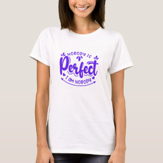 T-shirt Purple - Personne n'est parfait