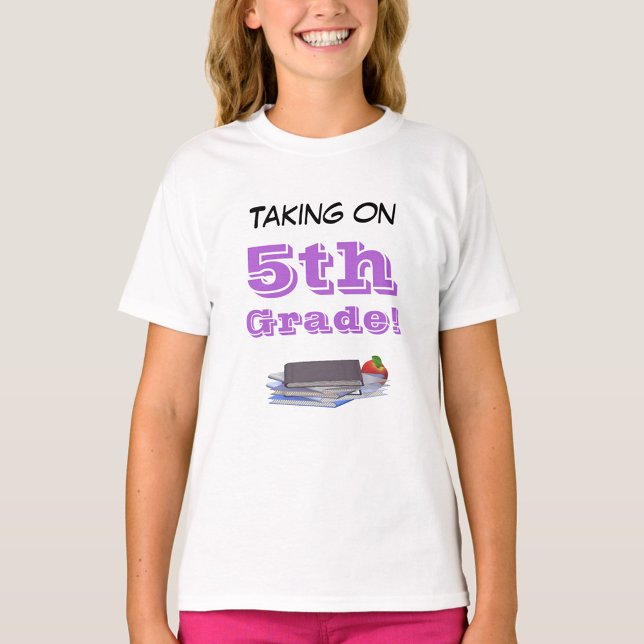 T-shirt Purple Retour à l'école (Créateur téléchargé)