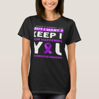 T-shirt Purple Ribbon Overdose Awareness