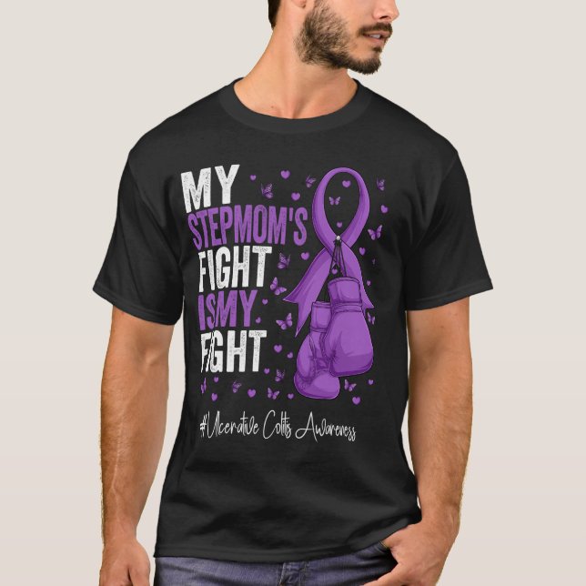 T-shirt Purple Ribbon Stepmère Ulcerative Colitis Award (Devant)