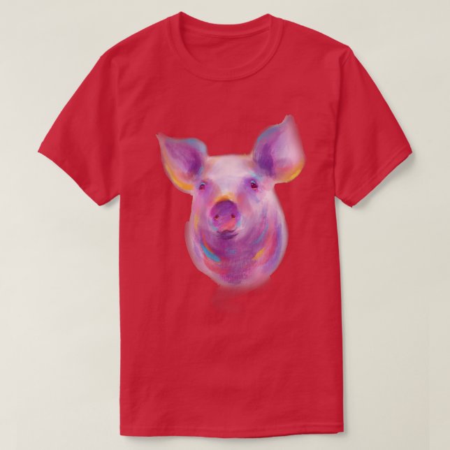 T-shirt purple simple costume piglet  (Design devant)