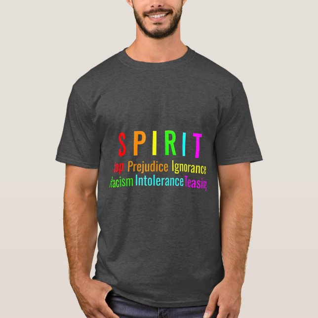 T-shirt Purple Spirit Day Anti-intimidation Support Gay (Devant)