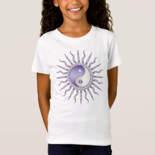 T-Shirt Purple Starburst Yin Yang
