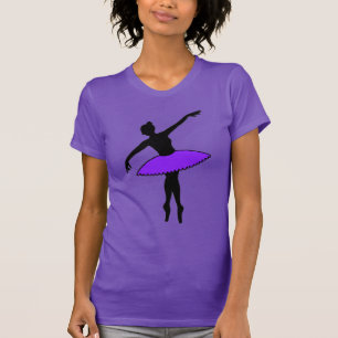T-shirt Purple Tutu Ballerina Ballet Danse Enseignant Cade