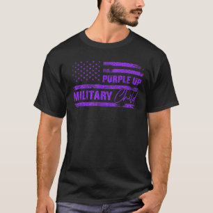 T-shirt Purple Up For Military Child Mois Dandelion Spark