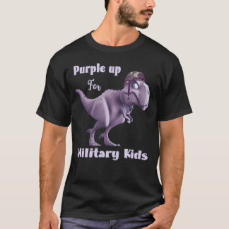T-shirt Purple Up For Military Kids Military Child Mois