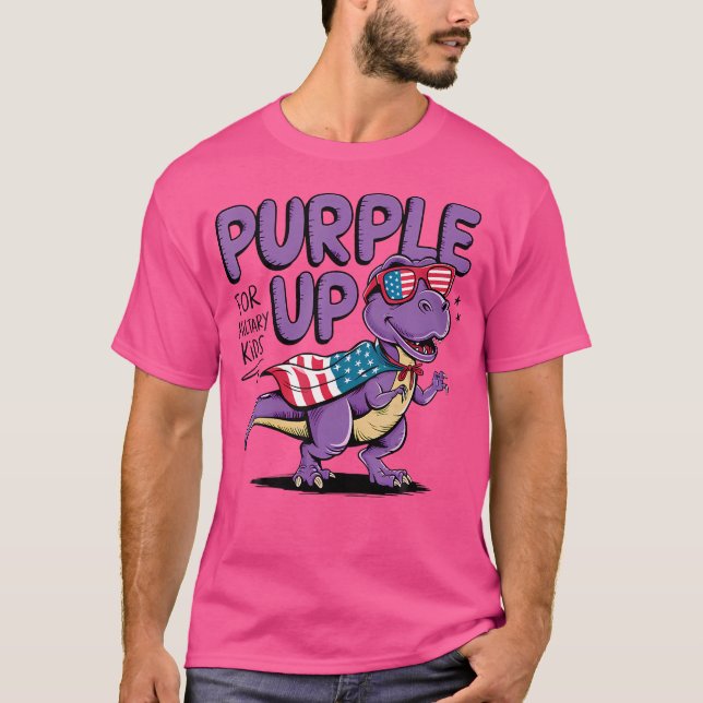 T-shirt Purple Up For Military Kids Military Child Mois D (Devant)