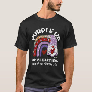 T-shirt Purple Up For Military Kids Military Child Mois R