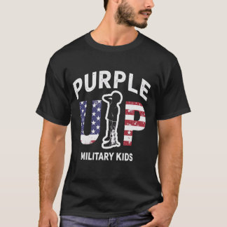 T-shirt Purple Up Military Kids - Soutien Militaire Famili